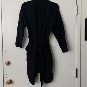 BLACK LONG CARDIGAN